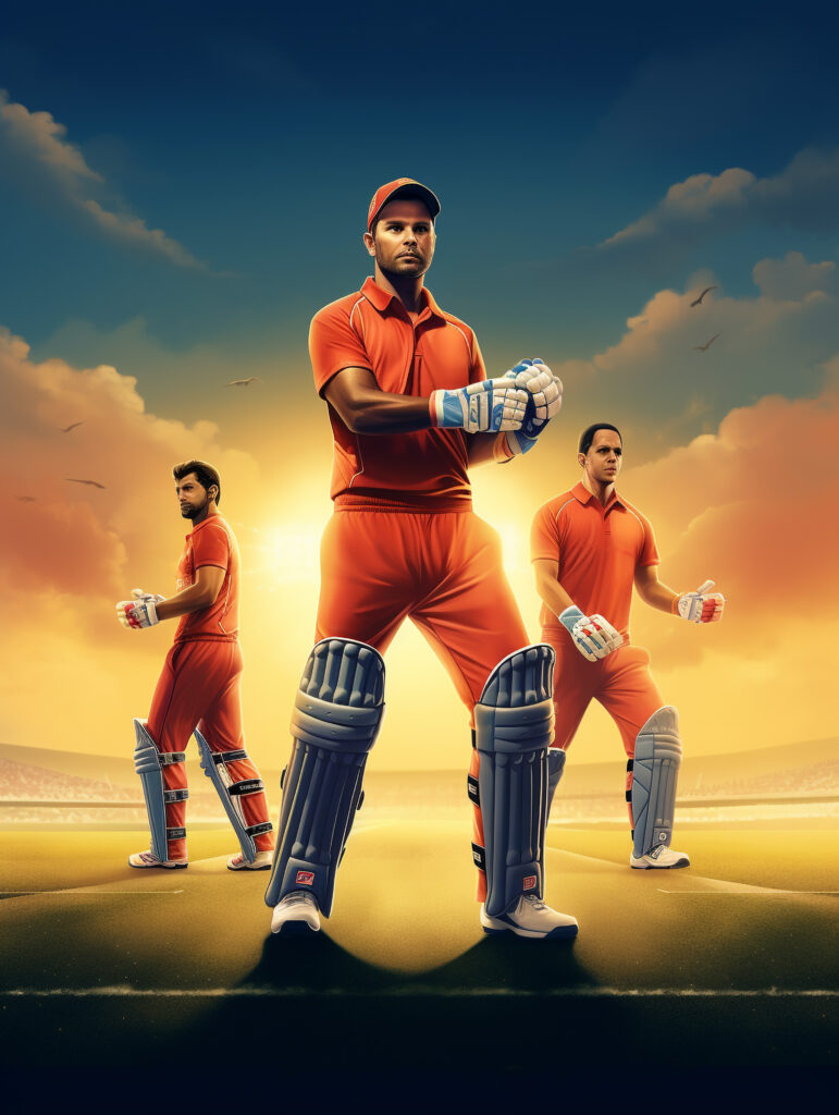 cricket equipment digital art